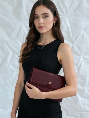 Givenchy Burgundy Clutch